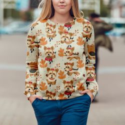 Winter Yorkshire Terrier Sweater, Unisex Sweater, Sweater For Dog Lover