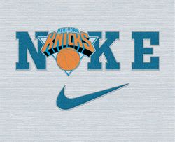 Nike New York Knicks Svg, Stitch Nike Embroidery Effect, NBA Logo, Basketball Svg, NBA, Nike Nba Design 23