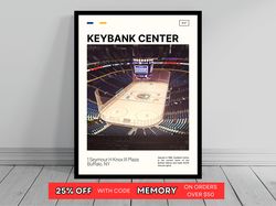 KeyBank Center Buffalo Sabres Poster NHL Art NHL Arena Poster Oil Painting Modern Art Travel Art