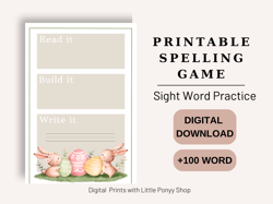Sight Word Practice, Printable Spelling Game, Kindergarten Sight Words, Fry's First 100 Cards, Learn To Read, Homeschool