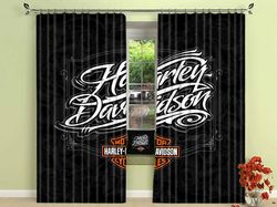 Harley Davidson Curtain Design 3D Full Printed M602060