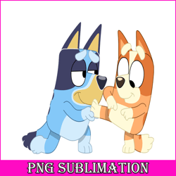 Bluey And Bingo Playing SVG PNG DXF EPS Bluey Cartoon SVG Bluey Siblings SVG
