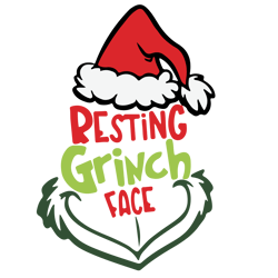 RestingThe Grinch Face Svg, Grinch Christmas Svg, Grinchmas Svg, Grinch Face Svg, Grinch Svg Cut File For Cricut