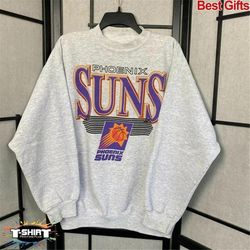 vintage phoenix basketball shirt, suns 90s basketball graphic tee, phoenix basketball hoodie for women and men basketbal