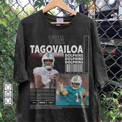 Tua Tagovailoa Miami Football Merch Shirt, Tua Tagovailoa Vintage 90s Bootleg inspired Tee, Football Unisex Gift For Fan
