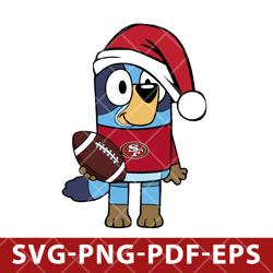 San Francisco 49ers_bluey-008,NFL SVG,DXF,EPS,PNG,for cricut,Digital Download
