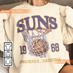 phoenix basketball vintage shirt, suns 90s basketball graphic tee, retro for women and men basketball fan 2609tp