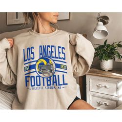 Vintage Los Angeles Football Shirt, Los Angeles Football Crewneck, Los Angeles Comfort Colors, Los Angeles Sweatshirt, S