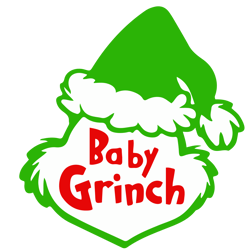 Baby The Grinch Face Svg, Grinch Christmas Svg, Grinchmas Svg, Grinch Face Svg, Grinch Svg Cut File For Cricut