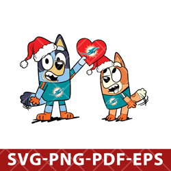 Miami Dolphins_bluey-005,NFL SVG,DXF,EPS,PNG,for cricut,Digital Download
