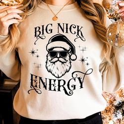 Funny Christmas SVG, Santa Claus, Big Nick Energy svg, Adult Humor, Christmas Shirts Svg for Cricut, Christmas Png, Merr