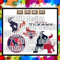 Houston Texanns Football SVG PNG Bundle, svg Sports files, Svg For Cricut, Clipart, Football Cut File, Layered SVG For C