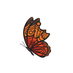 Butterfly Embroidery Design, Insect Embroidery File, 4 sizes, Instant Download
