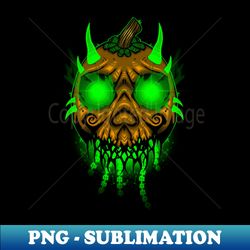 DEMON PUMPKIN - PNG Transparent Digital Download File for Sublimation - Perfect for Creative Projects