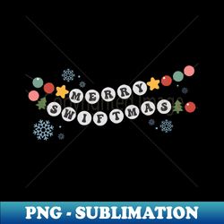 Merry Swiftmas Friendship Bracelet Tswift Gildan Crewneck Ugly Christmas - Unique Sublimation PNG Download - Perfect for Sublimation Art