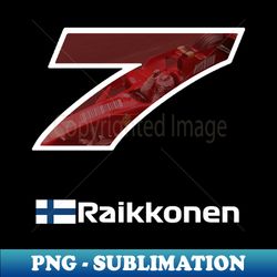 Kimi Raikkonen 7 - Exclusive PNG Sublimation Download - Capture Imagination with Every Detail