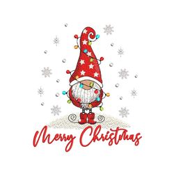 Christmas Gnome Embroidery Design, 4 sizes, Instant Download