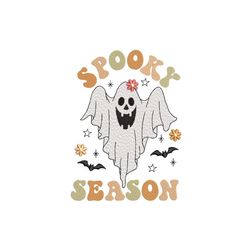 Spooky Season Embroidery Design, Halloween Embroidery File, 4 sizes, Instant Download