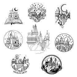 Hp Hogwarts Alumni, Hogwart Svg, Hogwarts , Harry, Hogwarts Svg files for Cricut, Magic Wizard Svg School Movie Bundle,
