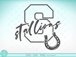 Stallions svg files for Cricut. stallions png, svg, dxf clipart files. stallions cut file svg