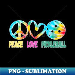 s Girl Pickleball Ladies Peace Love Pickleball Tie Dye Pink - Unique Sublimation PNG Download - Boost Your Success with this Inspirational PNG Download