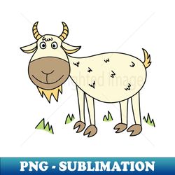 funny cute goat - PNG Transparent Sublimation File - Perfect for Sublimation Art