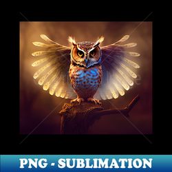 Owl spread wings - PNG Transparent Sublimation Design - Perfect for Creative Projects
