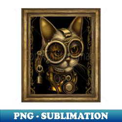 Steampunk Cat Self Portrait - Professional Sublimation Digital Download - Transform Your Sublimation Creations
