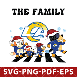 Los Angeles Rams_bluey-004,NFL SVG, Bluey  NFL SVG DXF EPS PNG Files, Cricut, File cut