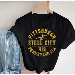 Pittsburgh Pennsylvania EST 1753 Vintage Shirt, Steel City Vintage TShirt, USA Classic Retro TShirt
