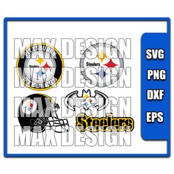 Pittsburgh Steelerrs Football SVG PNG Bundle, svg Sports files, Svg For Cricut, Clipart, Football Cut File, Layered SVG