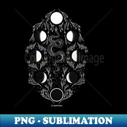 Moon snake - Aesthetic Sublimation Digital File - Create with Confidence
