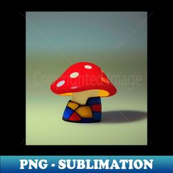mushroom figurine - premium png sublimation file - instantly transform your sublimation projects