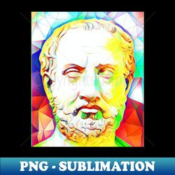 Thucydides Colourful Portrait  Thucydides Artwork 11 - Stylish Sublimation Digital Download - Fashionable and Fearless