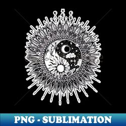 Yin Yang mandala - Elegant Sublimation PNG Download - Instantly Transform Your Sublimation Projects