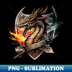 Dragon Force - Trendy Sublimation Digital Download - Unleash Your Inner Rebellion