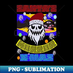 Santas Horror X-Mas - A Very Scary Christmas - Decorative Sublimation PNG File - Boost Your Success with this Inspirational PNG Download