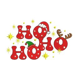 Ho Ho Ho Embroidery Design, 4 sizes, Instant Download