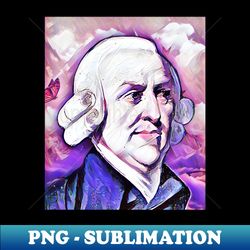 Adam Smith Pink Portrait  Adam Smith Artwork 8 - Special Edition Sublimation PNG File - Bring Your Designs to Life
