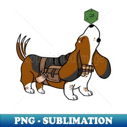 Basset Hound Bard  DND Dogs  Fantasy Art  Flagon - Instant Sublimation Digital Download - Create with Confidence