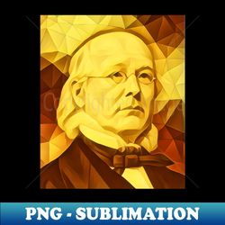 Horace Greeley Golden Portrait  Horace Greeley Artwork 11 - High-Resolution PNG Sublimation File - Perfect for Creative Projects