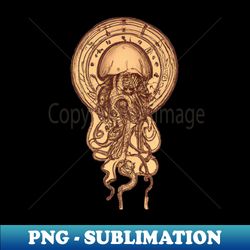 Da Vinci Style Jellyfish - Exclusive PNG Sublimation Download - Create with Confidence