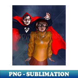 Velma Dinkley versus Dracula - PNG Transparent Sublimation File - Perfect for Personalization