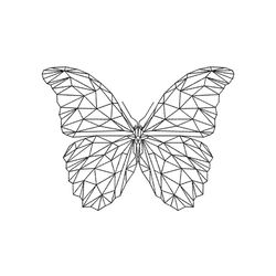 Butterfly Embroidery Design, 5 sizes, Instant Download