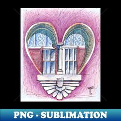 window to the heart - PNG Transparent Sublimation Design - Fashionable and Fearless