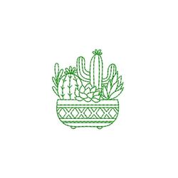 cactus embroidery design, mexican embroidery design, 5 sizes, instant download