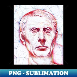 Suetonius Portrait  Suetonius Artwork  Line Art - Special Edition Sublimation PNG File - Enhance Your Apparel with Stunning Detail