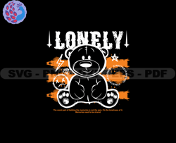 Lonely Bear, Sad Bear Stretwear, Teddy Bear Tshirt Design, Streetwear Teddy Bear PNG, Urban, DTG, DTF 77