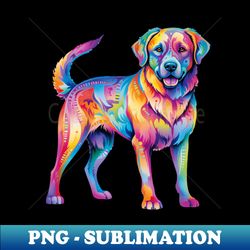 Dog Lover Gifts Womens Anatolian Shepher Colorful - Instant PNG Sublimation Download - Bold & Eye-catching