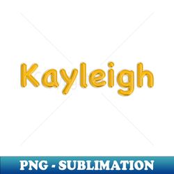 gold balloon foil kayleigh name - digital sublimation download file - bold & eye-catching